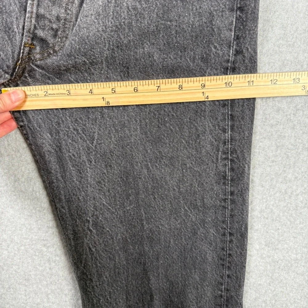 Vintage 80s Levis 501 Charcoal Gray Black Denim Jeans Made in USA 30x34 Grunge